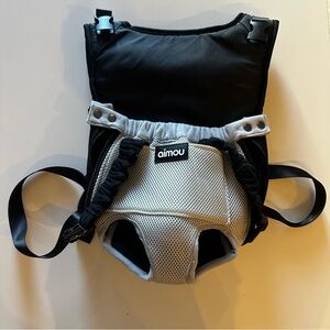 Black and Gray chest carrier for dog